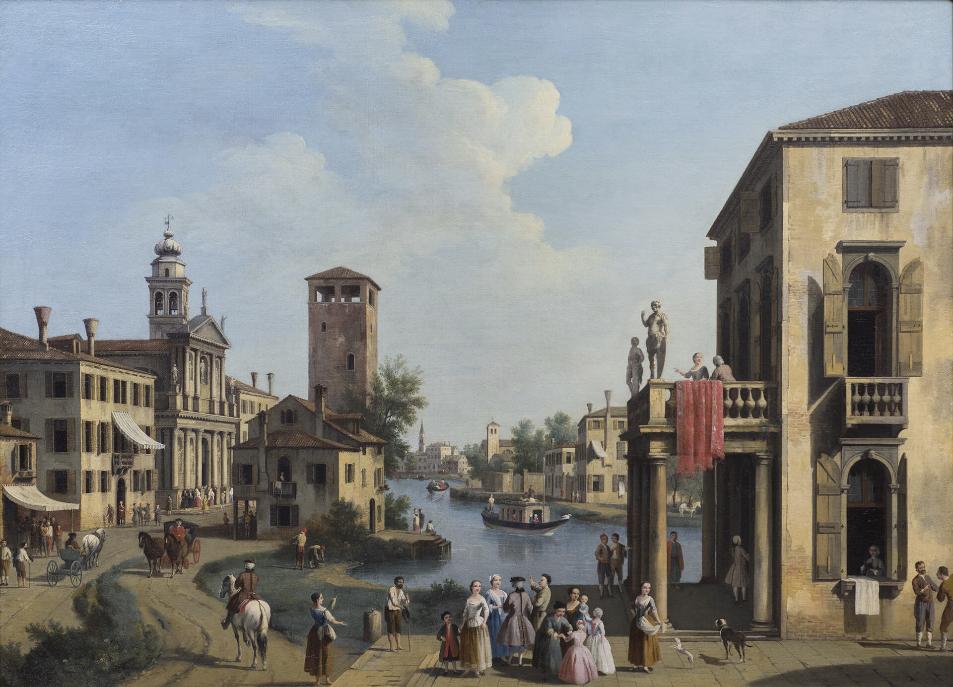View of the Brenta with Palazzo Barbarigo
