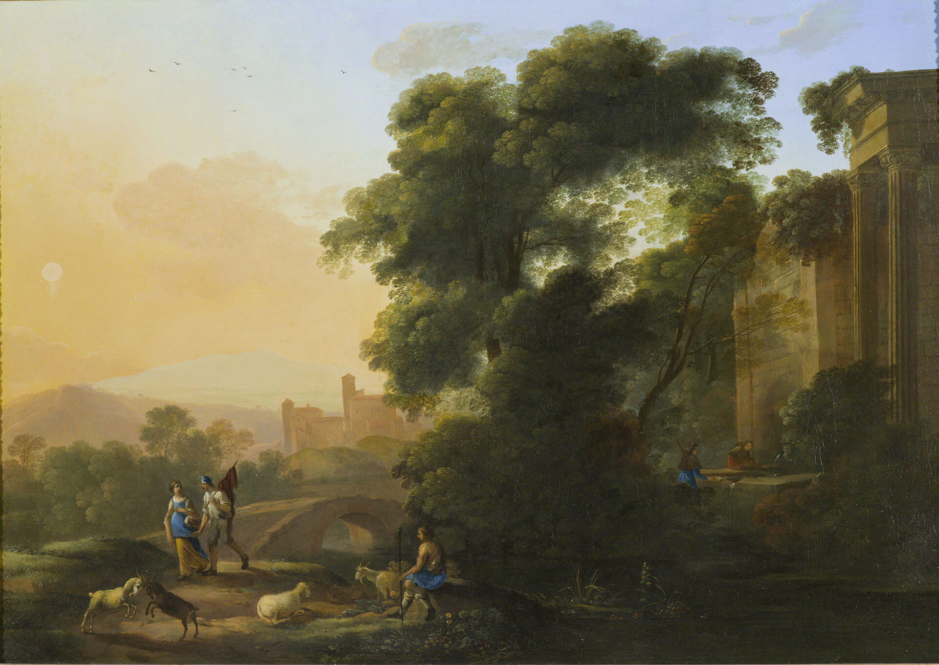 Landscape with Classical Ruins and Figures